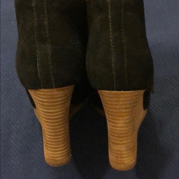 Express Black Wedge Booties - Picture 7 of 11